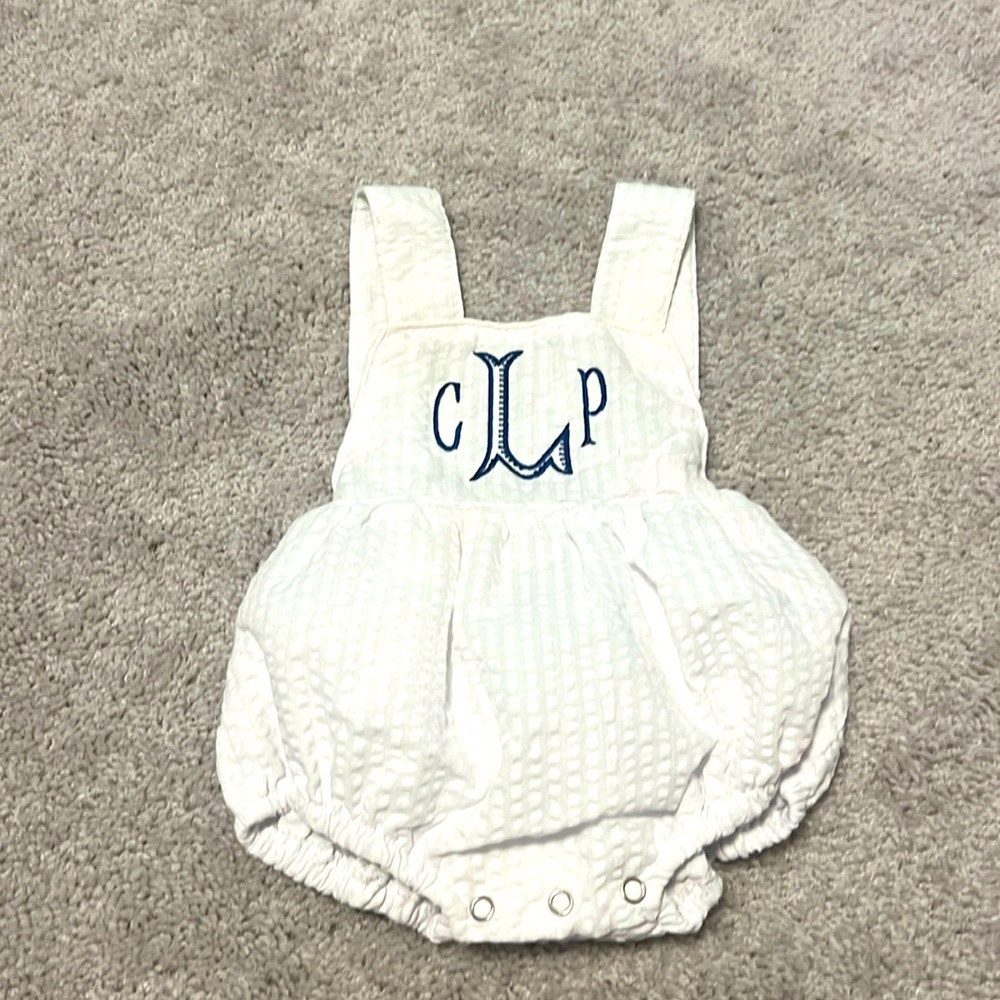 CLP smocked bubble outfit